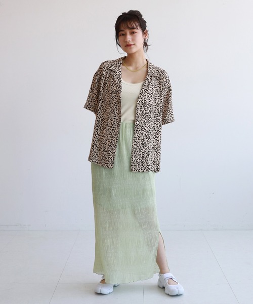 SLOBE citron.（スローブシトロン）の「SLOBE citron. ヴィンテージプリント開襟シャツ◆（シャツ/ブラウス・レディース・ベージュ/イエロー・FREE）」の18枚目の写真