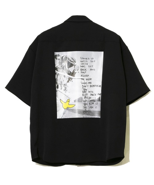Mark Gonzales（マーク・ゴンザレス）の「Mark Gonzales/マークゴンザレス　WORK SHIRT SKATE（シャツ/ブラウス・メンズ・ブラック/ベージュ・MEDIUM/LARGE）」の2枚目の写真