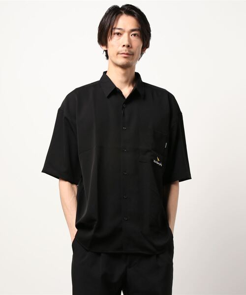 Mark Gonzales（マーク・ゴンザレス）の「Mark Gonzales/マークゴンザレス　WORK SHIRT SKATE（シャツ/ブラウス・メンズ・ブラック/ベージュ・MEDIUM/LARGE）」の12枚目の写真