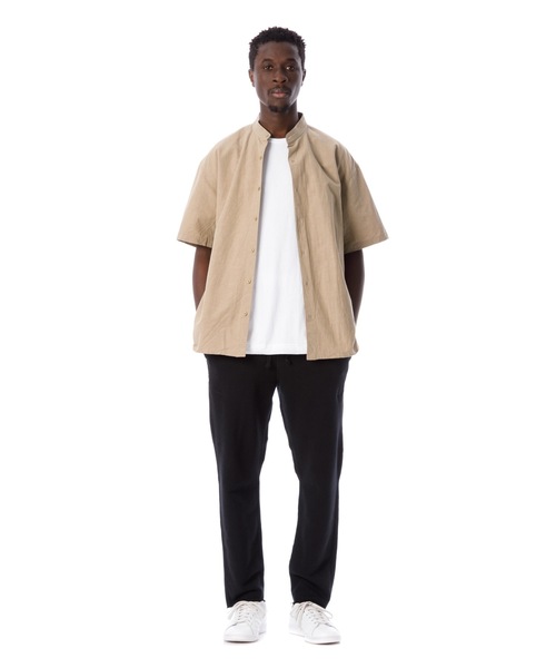 Sandinista(サンディニスタ)の「Band Collar Cotton Linen Military S/S Shirt / バンドカラーコットンリネンミリタリー半袖シャツ(シャツ/ブラウス・メンズ・ブラック/ベージュ/オリーブ・SMALL/MEDIUM/LARGE)」の12枚目の写真