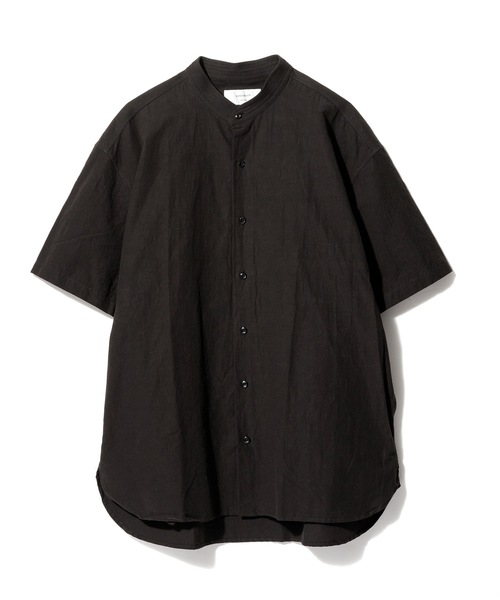 Sandinista(サンディニスタ)の「Band Collar Cotton Linen Military S/S Shirt / バンドカラーコットンリネンミリタリー半袖シャツ(シャツ/ブラウス・メンズ・ブラック/ベージュ/オリーブ・SMALL/MEDIUM/LARGE)」の7枚目の写真
