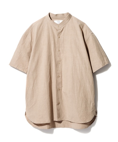 Sandinista(サンディニスタ)の「Band Collar Cotton Linen Military S/S Shirt / バンドカラーコットンリネンミリタリー半袖シャツ(シャツ/ブラウス・メンズ・ブラック/ベージュ/オリーブ・SMALL/MEDIUM/LARGE)」の13枚目の写真