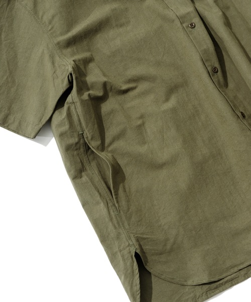 Sandinista(サンディニスタ)の「Band Collar Cotton Linen Military S/S Shirt / バンドカラーコットンリネンミリタリー半袖シャツ(シャツ/ブラウス・メンズ・ブラック/ベージュ/オリーブ・SMALL/MEDIUM/LARGE)」の9枚目の写真