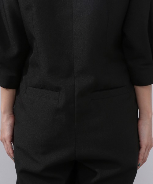 JEANASIS（ジーナシス）の「テーラージャンプスーツ/954144（つなぎ/オールインワン・レディース・ブラック/イエロー/グレイッシュベージュ・FREE）」の13枚目の写真