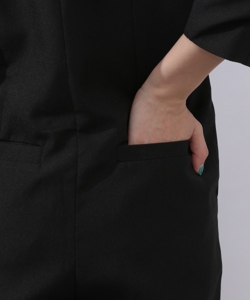 JEANASIS（ジーナシス）の「テーラージャンプスーツ/954144（つなぎ/オールインワン・レディース・ブラック/イエロー/グレイッシュベージュ・FREE）」の18枚目の写真