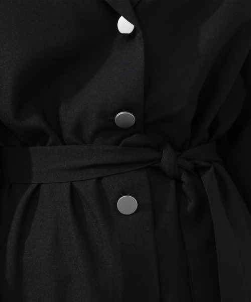 JEANASIS（ジーナシス）の「テーラージャンプスーツ/954144（つなぎ/オールインワン・レディース・ブラック/イエロー/グレイッシュベージュ・FREE）」の6枚目の写真