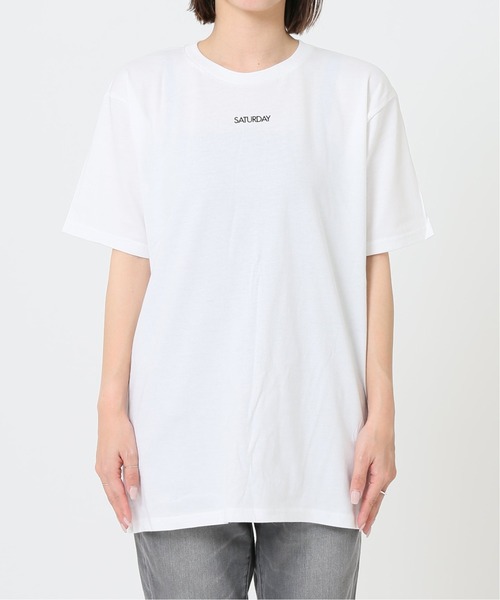 SKIN（スキン）の「【SKIN/スキン】 SATURDAY T SHIRTS：別注Tシャツ◆（Tシャツ/カットソー・レディース・ホワイト・L）」の10枚目の写真