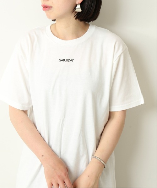SKIN（スキン）の「【SKIN/スキン】 SATURDAY T SHIRTS：別注Tシャツ◆（Tシャツ/カットソー・レディース・ホワイト・L）」の12枚目の写真