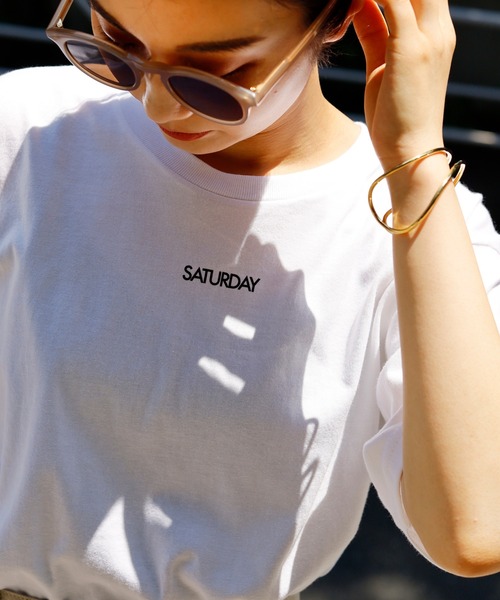 SKIN（スキン）の「【SKIN/スキン】 SATURDAY T SHIRTS：別注Tシャツ◆（Tシャツ/カットソー・レディース・ホワイト・L）」の20枚目の写真