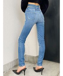 BACKクロス スキニーデニムパンツ