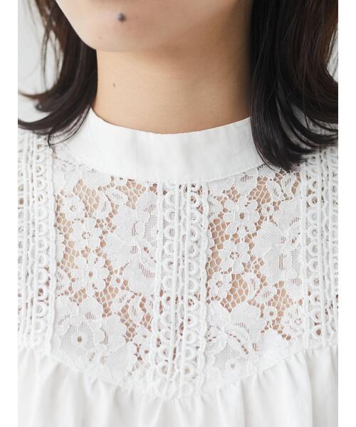 ELENCARE DUE（エレンカーレデュエ）の「・ELENCARE DUE レース×ラッフルブラウス＊（シャツ/ブラウス・レディース・ブラック/グレー/オフホワイト/ブルー・FREE）」の13枚目の写真