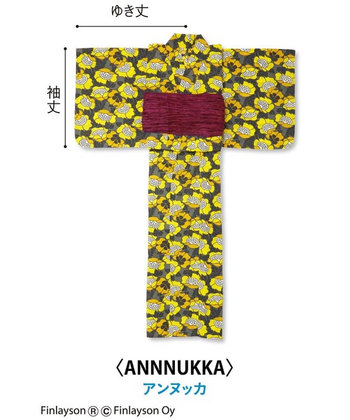 １度着用のみ　レディース　浴衣 フィンレイソン Sサイズ アンヌッカ フィンレイソン レディース浴衣〈アンヌッカ〉（浴衣）｜Live in