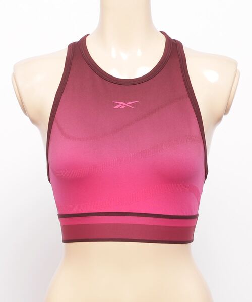 Reebok(リーボック)の「ユナイテッド バイ フィットネス シームレス クロップトップ / United By Fitness Seamless Crop Top(Tシャツ/カットソー・レディース・ブラック×グレー/マルーン・X-SMALL/X-LARGE/MEDIUM)」の9枚目の写真