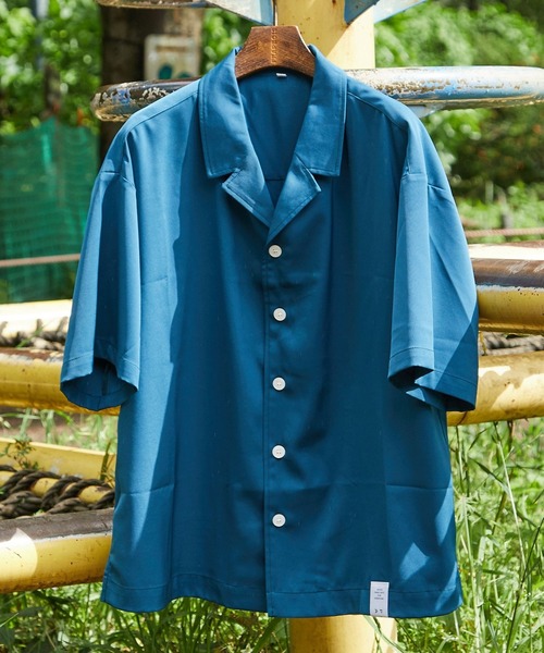 FRAPBOIS（フラボア）の「PARK開襟シャツ（シャツ/ブラウス・レディース・ブラック/カーキ/ブルー・0/3/2/1）」の3枚目の写真