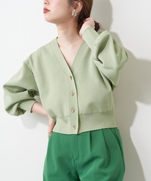 natural couture | 【おうちで洗える！】プチプラハトメバー釦おしゃれカーデ(カーディガン/ボレロ)