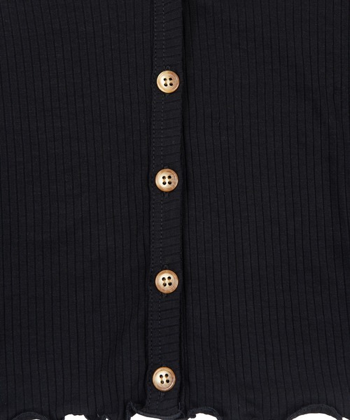 PUNYUS（プニュズ）の「リブラッフルカーディガン（カーディガン/ボレロ・レディース・グリーン/ブラック/イエロー・2/1/4/3）」の13枚目の写真