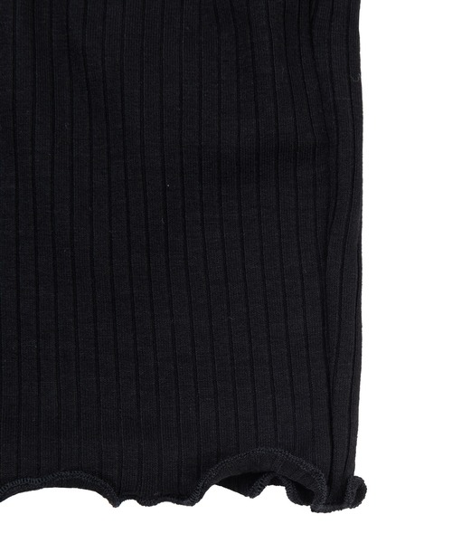 PUNYUS（プニュズ）の「リブラッフルカーディガン（カーディガン/ボレロ・レディース・グリーン/ブラック/イエロー・2/1/4/3）」の14枚目の写真