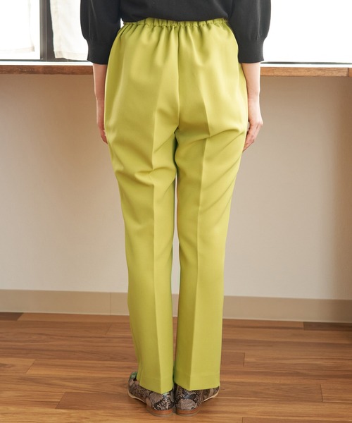 ROPE' PICNIC(ロペピクニック)の「【低身長向け】【ラク美】【WEB限定】ファスナースリットカラーパンツ(その他パンツ・レディース・ブラック/イエロー系その他3/カーキ/パープル系その他/イエロー系その他5・34/36/38)」の19枚目の写真