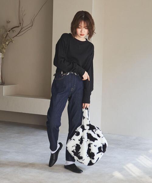 coen（コーエン）の「テーパードレッグデニム#（デニムパンツ・レディース・ライトブルー/ブラック/ネイビー/ナチュラル・SMALL/MEDIUM/LARGE/X-LARGE）」の19枚目の写真