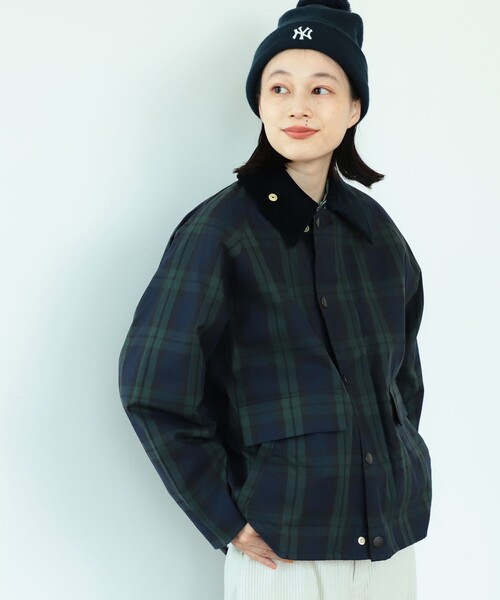 BEAMS BOY（ビームスボーイ）の「Barbour × BEAMS BOY / 別注 Thornbury Jacket（ブルゾン・レディース・オリーブ/ブルー/ネイビー/グリーン系その他5・ONE SIZE）」の11枚目の写真