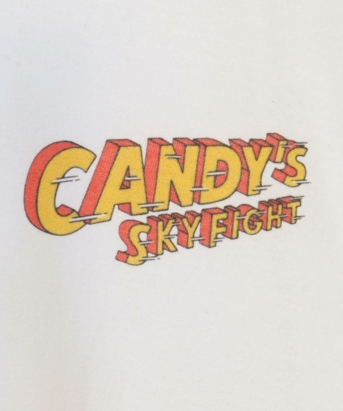 Candy Stripper（キャンディストリッパー）の「SPACE CANDY L/S Tシャツ（Tシャツ/カットソー・レディース・オフホワイト/レッド/ブラック・2）」の7枚目の写真