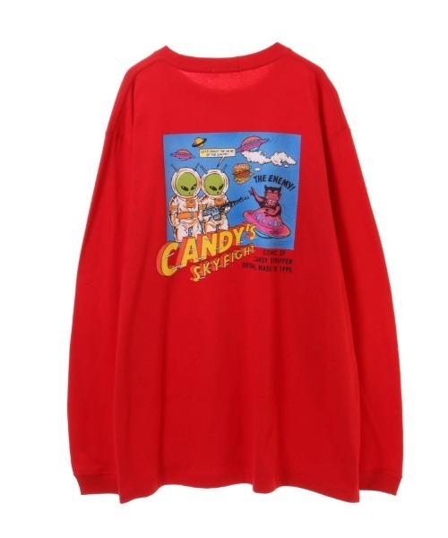 Candy Stripper（キャンディストリッパー）の「SPACE CANDY L/S Tシャツ（Tシャツ/カットソー・レディース・オフホワイト/レッド/ブラック・2）」の13枚目の写真