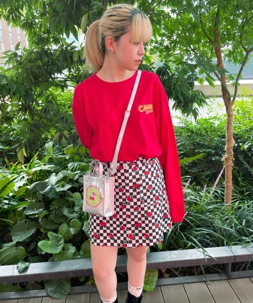 Candy Stripper（キャンディストリッパー）の「SPACE CANDY L/S Tシャツ（Tシャツ/カットソー・レディース・オフホワイト/レッド/ブラック・2）」の12枚目の写真