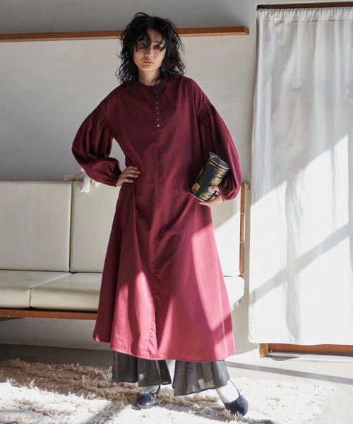 Libra Cue（リブラ キュー）の「2wayボリュームスリーブワンピース