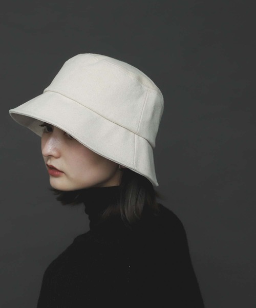 SENSE OF PLACE by URBAN RESEARCH（センスオブプレイスバイアーバンリサーチ）の「コットンツイルバケットハット（ハット・レディース・カーキ/ブラウン/ブラック/アイボリー/グリーン系その他/ホワイト系その他・ONE）」の3枚目の写真