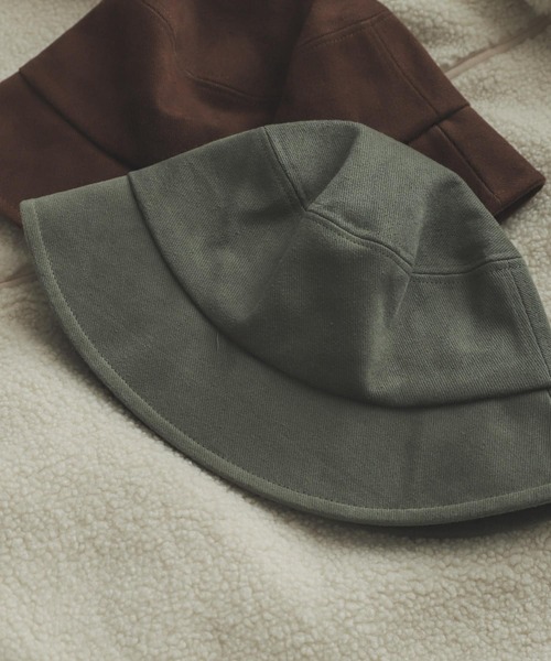 SENSE OF PLACE by URBAN RESEARCH（センスオブプレイスバイアーバンリサーチ）の「コットンツイルバケットハット（ハット・レディース・カーキ/ブラウン/ブラック/アイボリー/グリーン系その他/ホワイト系その他・ONE）」の6枚目の写真