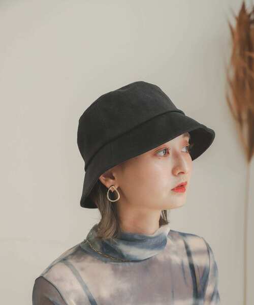 SENSE OF PLACE by URBAN RESEARCH（センスオブプレイスバイアーバンリサーチ）の「コットンツイルバケットハット（ハット・レディース・カーキ/ブラウン/ブラック/アイボリー/グリーン系その他/ホワイト系その他・ONE）」の4枚目の写真