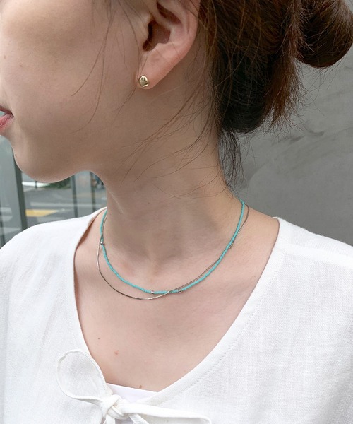 SHENERY（シーナリー）の「【WEB限定】ビーズネックレス（ネックレス・レディース・ブルー・FREE）」の8枚目の写真