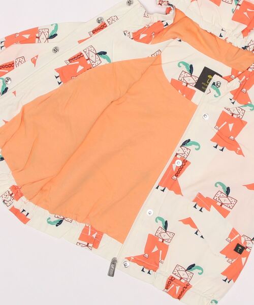 moimoln（モイモルン）の「ダッチス柄ウーブンブルゾン（ブルゾン・キッズ・オレンジ・90cm/100cm/110cm/120cm）」の3枚目の写真