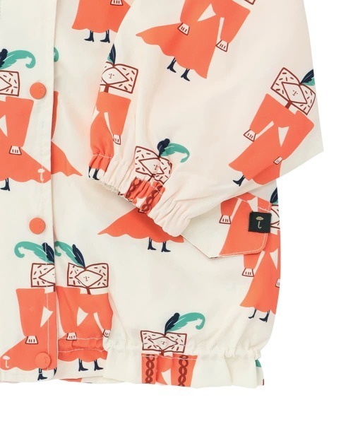 moimoln（モイモルン）の「ダッチス柄ウーブンブルゾン（ブルゾン・キッズ・オレンジ・90cm/100cm/110cm/120cm）」の5枚目の写真