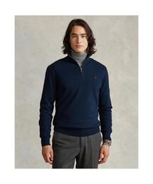 【希少品】ラルフローレン♡ハイブリッド　セーター　ニット　ネイビー　ストライプ q7467-1.jpg