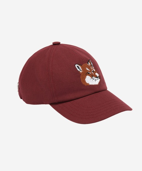 Maison Kitsune（メゾンキツネ）の「LARGE FOX HEAD EMBROIDERY 6P CAP（キャップ・メンズ・ホワイト/ネイビー/バーガンディー/ブラック・U）」の4枚目の写真