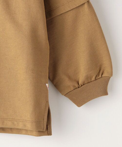 melple(メイプル)の「【SHIPS KIDS別注】melple:ミニ裏毛 パーム トップス(100~150cm)(Tシャツ/カットソー・キッズ・ライトオリーブ/キャメル・MEDIUM/LARGE/X-LARGE/SMALL)」の12枚目の写真