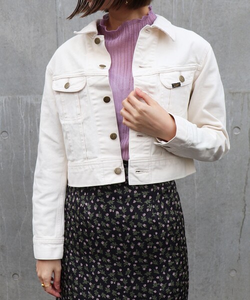 DEICY（デイシー）の「ＬＥＥ　ｒｉｄｅｒｓ　ｊａｃｋｅｔ（デニムジャケット・レディース・オフホワイト/ブルー系その他・0）」の2枚目の写真