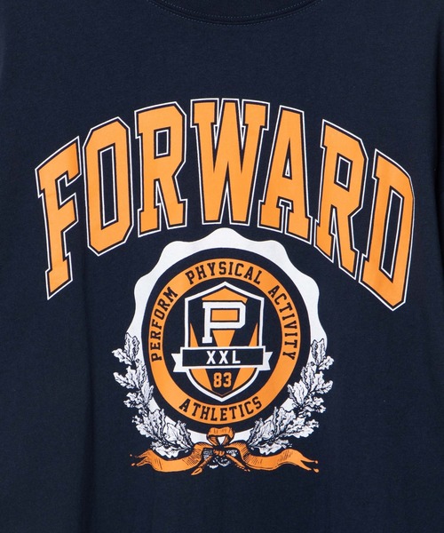 WEGO（ウィゴー）の「WEGO/カレッジロゴロンT（Tシャツ/カットソー・メンズ・オートミール/ネイビー/ダークグリーン/杢グレー/ブラック・SMALL/LARGE/MEDIUM）」の18枚目の写真