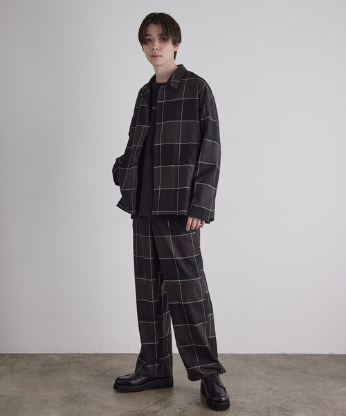 JUNRED（ジュンレッド）の「ビッグチェックワイドパンツ（その他パンツ・メンズ・ブラック系その他/ブラウン系その他・S/M/L）」の16枚目の写真