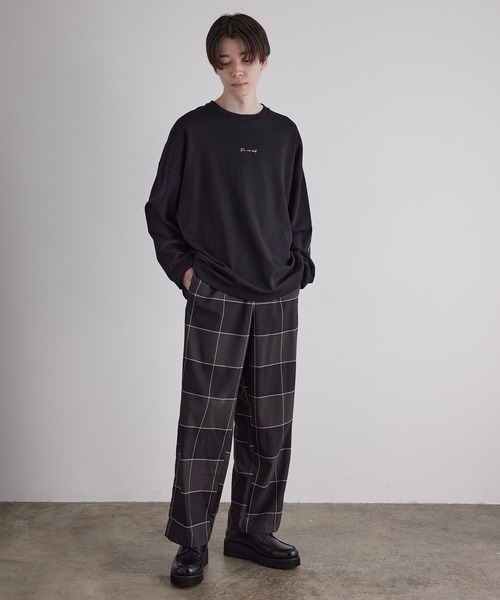 JUNRED（ジュンレッド）の「ビッグチェックワイドパンツ（その他パンツ・メンズ・ブラック系その他/ブラウン系その他・S/M/L）」の17枚目の写真