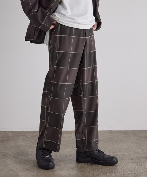 JUNRED（ジュンレッド）の「ビッグチェックワイドパンツ（その他パンツ・メンズ・ブラック系その他/ブラウン系その他・S/M/L）」の18枚目の写真