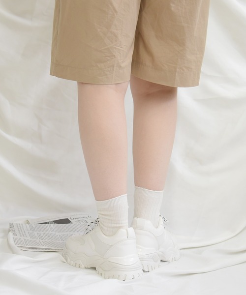 NOFALL（ノーフォール）の「シューレースダッドスニーカー（スニーカー・レディース・ホワイト/ブラック/ベージュ・LL/3L/S/M/L）」の13枚目の写真