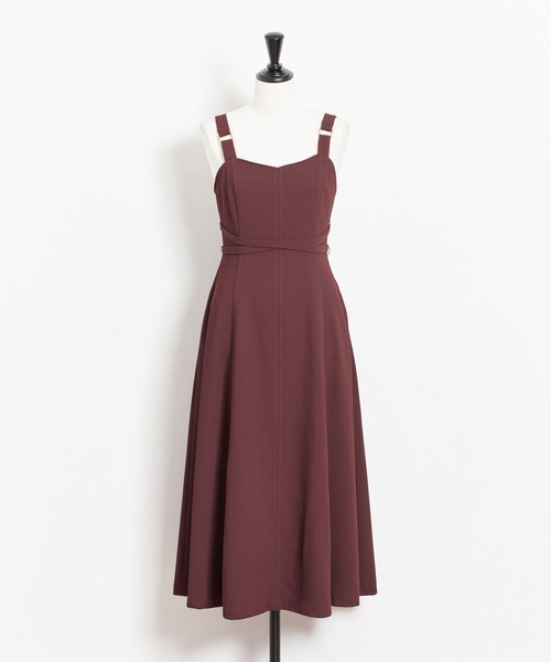 NOELA（ノエラ）の「クロスフレアジャンスカ（ジャンパースカート・レディース・ベージュ/ブラウン/その他1・S/M）」の16枚目の写真