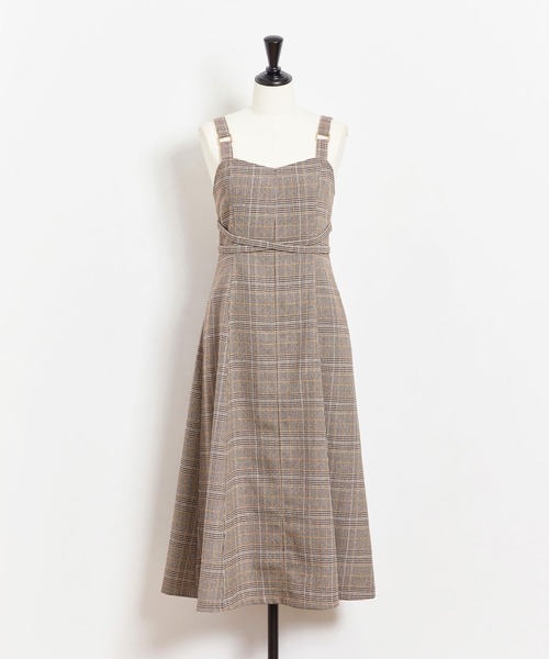 NOELA（ノエラ）の「クロスフレアジャンスカ（ジャンパースカート・レディース・ベージュ/ブラウン/その他1・S/M）」の17枚目の写真