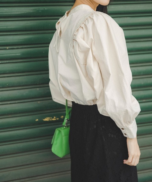 FREE'S MART(フリーズマート)の「【インフルエンサー森下愛里沙さんレコメンド】◆パフスリーブダンガリー長袖ブラウス(シャツ/ブラウス・レディース・ホワイト系その他/ブラック系その他/ダークネイビー・FREE)」の22枚目の写真