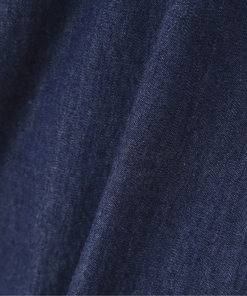 FREE'S MART(フリーズマート)の「【インフルエンサー森下愛里沙さんレコメンド】◆パフスリーブダンガリー長袖ブラウス(シャツ/ブラウス・レディース・ホワイト系その他/ブラック系その他/ダークネイビー・FREE)」の7枚目の写真