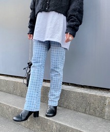 WHO'S WHO gallery | レーザーチェックデニム(デニムパンツ)