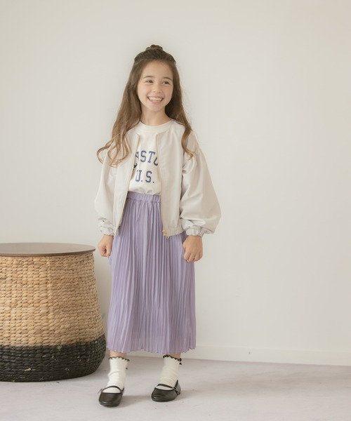 GLOBAL WORK（グローバルワーク）の「【キッズ】ワンダブルゾンGIRLS/957995（ブルゾン・キッズ・チャコールグレー/アイボリー/ライトピンク・130cm/140cm/110cm/100cm/120cm/160cm/150cm）」の10枚目の写真