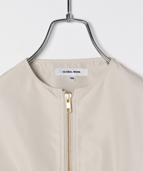 GLOBAL WORK（グローバルワーク）の「【キッズ】ワンダブルゾンGIRLS/957995（ブルゾン・キッズ・チャコールグレー/アイボリー/ライトピンク・130cm/140cm/110cm/100cm/120cm/160cm/150cm）」の12枚目の写真